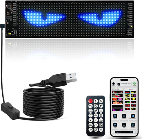Generic Flexible LED Display Sign 13.7"4", Programmable Scrolling LED Sign Board with APP