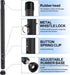 Povtulu 17-50 inches Sliding Door Security Bar, Window Security Bar with Rubber Tips, Sliding Door Lock Bars for Window