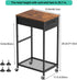 CADUKE 2 Computer Tower Stand PC Tower Stand with Storage Drawer Tier Wood Rolling CPU Holder Stand Mobile Printer Cart