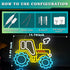 Generic Dimmable Tractor Neon Sign Wall Decor, Cartoon Farm LED Wall Light, USB Powered Neon Lamp, Boys Bedroom