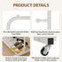 Closet, Sywhitta Clothing Rack on Wheels with Storage Shelf & Sturdy Metal Frame, Retail Clothing Rack for Hanging