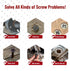 Damaged Screw Extractor Set, 22 PCS Easy Out Stripped Screw Extractor Kit with Magnetic Extension Bit Holder & Socket