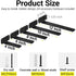 4 Pack 6" 4/6/8/10/12 inch Designtzj6-4 SKYSEN Floating Shelf Bracket, Shelves Brackets, Wood Shelving Brackets