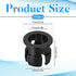 Eldraqth 5mm 100 5 mm Bulb LED Light Holder, Pieces Nylon Black Plastic Light Emitting Diode Clips Display Panel Mount