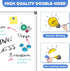 WALGLASS Double-Sided White Board, 20" x 30", Magnetic Whiteboard with Silver Aluminium Frame for Home & Office