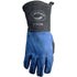 Caiman Premium Split Cowhide MIG/Stick Welding Gloves, Fleece Lining, Kontour Design, Kevlar Stitching, Blue/Black, Large (1506)