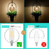 Frosted Light Bulbs E12 LED Bulb, 40W Warm White 2700K, Chandelier Frosted, E12 Candelabra, 6 Pack
