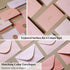 Pack 40, 5x3.5 Inch Gold Foil Thank You Cards - Bulk of with Matching Stickers & Envelopes (Pink) Textured Surface