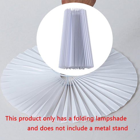 UtySty 2 Pack Pleated Table Lamp Lampshades Replacement Bedside Table Lamp Pleated Lamp Shade for Ceramic Table Lamps