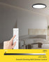 Bright Future Lighting 1Pack 16 Inch Dimmable Panel,32W 3840LM,2700K-6000K Remote Control LED Flush Mount Ceiling Light