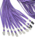 Bird Fiy 50 Pcs Cotton Lanyards with Bulldog Clip, 32-inch Flat Braid Neck Lanyard for ID Cards