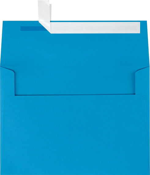 LUXPAPER A7 Invitation Envelopes for 5 x 7 Cards, 80 lb. Pool, 50 Pack, Peel and Press Seal