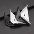12 4.1" HOWDIA Pcs Steel Corner Braces Joint Trapeziform Angle Code Brackets | Black Corner Brace Support for Furniture