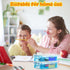 Suzile 25 Pcs Stackable Plastic Crayon Boxes with Snap Lids, Crayon Storage Organizer for Art Crafts Classroom