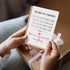 Naixiwen Romantic Valentine's Day Card for Him Her, Poem Anniversary Card for Couple, Sweet Birthday Cards for Husband