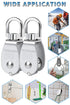 Cable Pulley, Swivel Rope Pulley Block, 304 Stainless Steel Heavy Duty Pulley for Gym Equipment