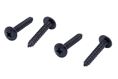 Bolt Dropper No. 8 x 1 Stainless Steel Wood Screws - 25 Pack Black Xylan Coated Phillips Truss Head Screws
