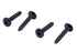 Bolt Dropper No. 8 x 1 Stainless Steel Wood Screws - 25 Pack Black Xylan Coated Phillips Truss Head Screws