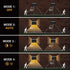 3 IP44 (2 Pack) AURAXY Motion Sensor Outdoor Lights with Optical Lens - Modes, Waterproof Solar Wall Light for Garden