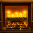 Set 5(H4 5" 6" 8" 8") Homemory Flameless Candles with Embedded Star String Fairy Lights, Battery Operated Candles, LED