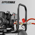 MEANLIN 1/4 Inch Air Compressor Regulator with Gauge, Inline 0-180 PSI for Air Compressor & Pneumatic Tools (Four-way