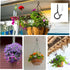 Datttcc 25PCS 2.3 Inch,Black Hanger Hooks with Safety Lock,Heavy Duty Hooks for Hanging, Christmas Patio Lights, String