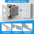 Wall Plate Spacer, Flush Fit Device Leveling Plates for Wall Outlet Repair, 15 Pcs Silver Receptacle Spacers