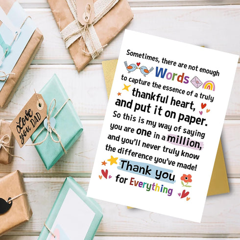 Thank You Cards with Envelopes Baby Shower & Wedding Thank You Notes & Cards for Teacher, Graduation, Business