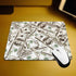 Funny US Dollar Currency Gaming Mouse Pad, Non-Slip Rubber for Computers, Personalized Rectangle 9.5 x 7.9 Inch