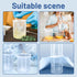Twdrer 7 Sizes Plastic Beaker Set, Clear Measuring Graduated Liquid Container Beakers with 20 PCS Plastic Droppers