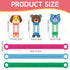 Eersida 24 Pcs PVC Math Number Line 0 to 30 for Students, Animal Positive Integers Slide Rules, 16.5 x 1.5 Inch (Bright