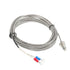 MECCANIXITY K Type Thermocouple Temperature Sensor M8 Screw Probes, 16ft, 0 to 800°C (32 to 1472°F)