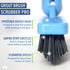 EVERSPROUT Grout Cleaning Brush Scrubber, Stiff V-Shaped Scrub Bristles Built for Corners & Tough Grime, Swivel Scrub