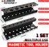 Organizer,Set 2 ULIBERMAGNET Magnetic Screwdriver Holder,Magnetic Wrench Holder,Heavy Duty Black Metal Tool Storage