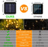 SFNDOU 2 Pack 33Ft 100 8 Solar String Lights for Outside,Each LED Solar String Lights Outdoor Waterproof