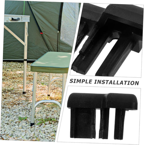2pcs Settings ERINGOGO Table Leg Protector for Rv Foldable Floor Protector Sturdy Table Leg Bumper Concealed Design