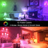 ILC E17 LED Light Bulbs, 5W (40W Equivalent), Color Changing RGB, 2700K Warm White, 12 Colors, 4 Pack