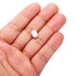 MECCANIXITY Magnetic Stirrer Mixer Stir Bar Rod White 10mm Cylinder Shape PTFE Coating for Laboratory 16Pcs
