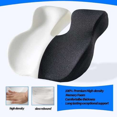 putorex Tailbone Large Seat Cushion High Density Memory Foam Cushion for Cars&Trucks Seat,Office Chairs Seat