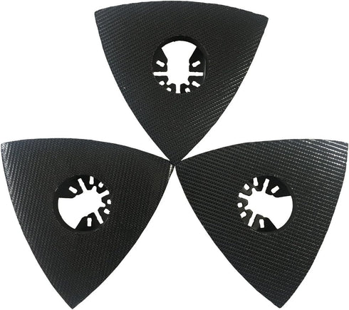 XXGO 3 Pcs 3-1/8 Inch 80mm Triangular Hook & Loop Oscillating Multi Tool Sanding Pads No. XG5508