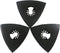 XXGO 3 Pcs 3-1/8 Inch 80mm Triangular Hook & Loop Oscillating Multi Tool Sanding Pads No. XG5508