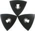 XXGO 3 Pcs 3-1/8 Inch 80mm Triangular Hook & Loop Oscillating Multi Tool Sanding Pads No. XG5508