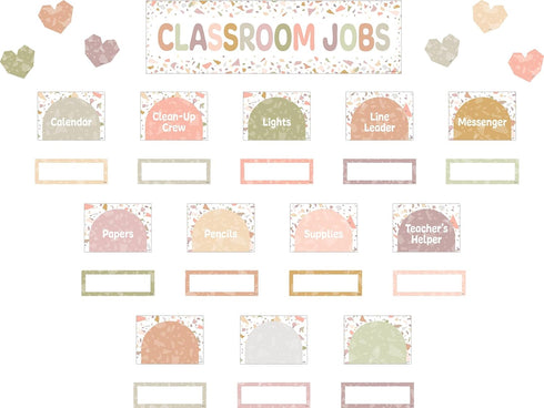 Teacher Created Resources Terrazzo Tones Mini Bulletin Board for Classroom Jobs (TCR7209)