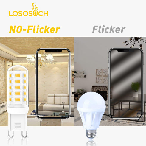 Dimmable G9 Bulbs 3W 4000K (G9 20W 25W 30W AC120V 0-100% Dimming G9 Bulbs 4-Pack Led Neutral White Halogen Equivalent)