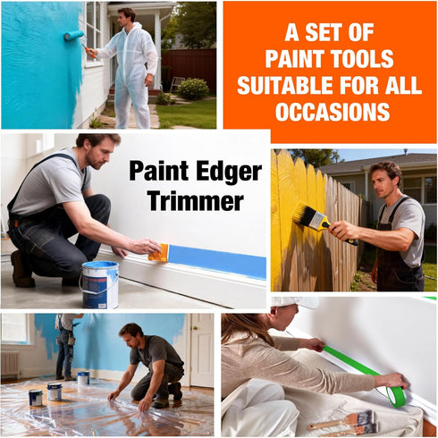 20-Piece 9" 4" (3 King Origin Paint Roller Kit, & Paint Roller with Extension Pole ft), Paint Tray & Liners, Brush |