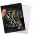 The Best Card Company Beautiful Thank You Card (8.5 x 11 Inch) - Floral Gratitude Stationery Notecard with Envelope