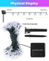 2 Pack 52FT 120 Brightown Total LED Flower Solar String Lights Outdoor Waterproof Fairy Lights for Garden Yard Fence