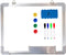 Whiteboard Set, 15x12 in Dry Erase Board with 1 Magnetic Eraser, 4 Markers, and 4 Magnets for Home Office School