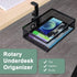 ROSYLINE Drawer Under Desk Storage Organizer, Clamp on Hanging Desk Storage, Black