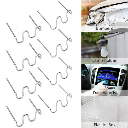JMIATRY 2000 PCS Plastic Welding Hot Staples, Stainless Steel 0.8mm 0.6mm Repair Kit for Plastic Welder Machine